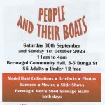 2023 PEOPLE AND THEIR BOATS EXHIBITION – UPDATE